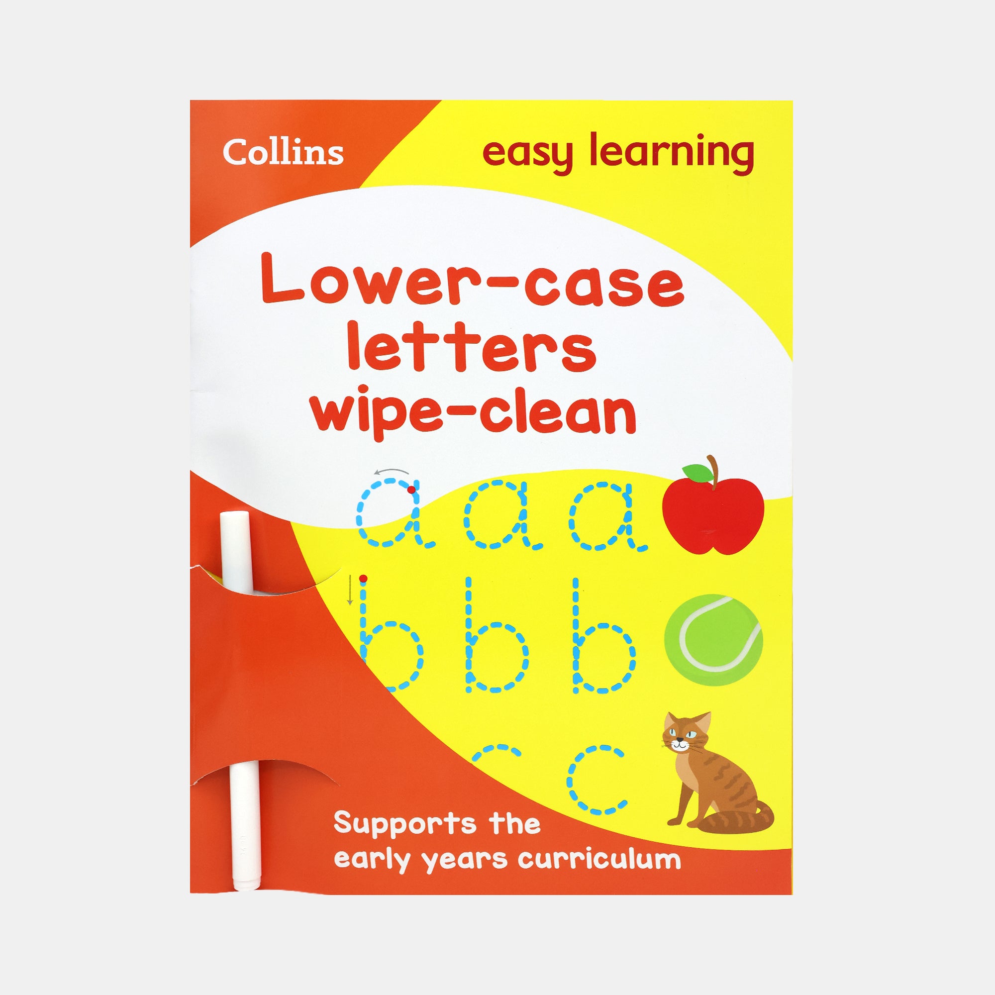 Lower Case Letters Age 3-5 Wipe Clean Activity Book – BORDERS