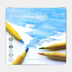 Whsmith Watercolour Pencils â€“ Assorted Colours (Pack Of 24)