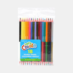 Whsmith Double Ended Colouring Pencils â€“ Assorted Colours (18 Pieces)