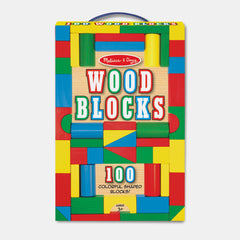 Melissa & Doug 100 Wood Blocks Set
