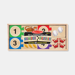 Melissa & Doug Self-Correcting Wooden Number Puzzles