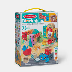 Melissa & Doug Wooden Blockables – Town Set 73