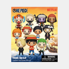 Monogram One Piece Netflix 3D Foam Bag Clip Series 1