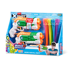 Xshot Water Combo 2× Micro Fast Fill + 3×Tropical Party Bob