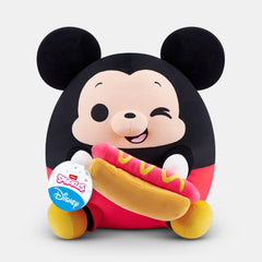 Zuru Snackles Disney Series Mickey Mouse With Hot Dog Plush (14?Inch Plush Toy)