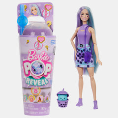 Barbie Pop Reveal Bubble Tea Taro Milk Doll