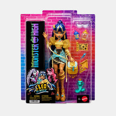 Monster High Cleo De Nile Fashion Doll With Pet Hissette & Accessories