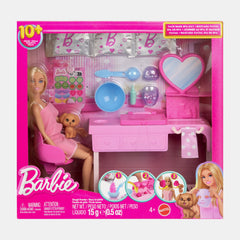 Barbie Face Mask Playset With Doll & 10+ Spa Accessories