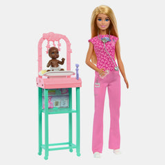 Barbie Baby Doctor Doll Playset – Blonde