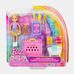 Barbie Chelsea Puppy Carrier Playset With Doll, Puppy & Accessories