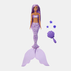 Barbie Color Reveal Mermaid Series Doll & Accessories – 6 Surprises (Assorted, 1 Pack)