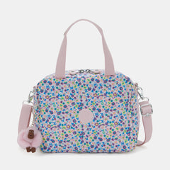 Kipling Miyo Large Lunch Bag With Trolley Sleeve Digi Flower Print