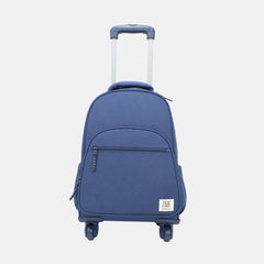 Zade Trolley Backpack with 15‑Inch Laptop Compartment- Navy Blue