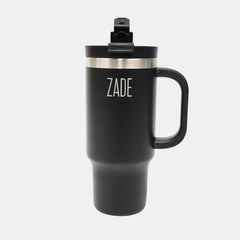 Zade Insulated Stainless Steel Tumbler 473Ml Reusable Travel Mug, Black