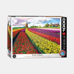 Eurographics Tulip Fields – Netherlands (Adult Jigsaw Puzzle – 1000 Pieces)
