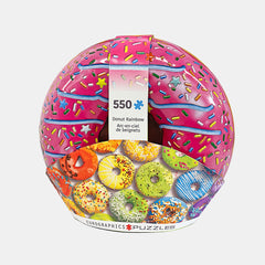 Eurographics Donut Rainbow (Puzzle In Shaped Tin – 550 Pieces)