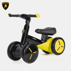 Lamborghini Balance Bike 4W Yellow