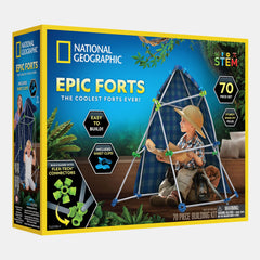 National Geographic Epic Forts Building Kit – 70 Piece Set