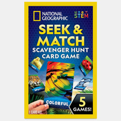 National Geographic Seek & Match Scavenger Hunt Card Game – 40 Cards