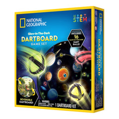 National Geographic Glow-In-The-Dark Dartboard Game Set