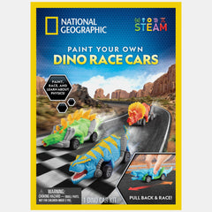 National Geographic Paint Your Own Dino Race Cars
