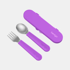 Bentgo Kids Stainless Steel Utensils Set- Purple