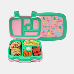 Bentgo Kids Prints 5-Compartment Bento-Style Lunch Box - Tropical