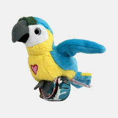 Happy Yappers Blue Parrot Plush Toy