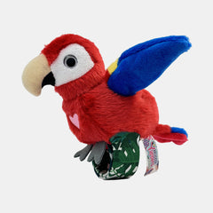 Happy Yappers Red Parrot Plush Toy