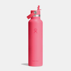 Hydro Flask Standard Mouth Vacuum Bottle with Flex Straw Cap 620 ml- Popstar Pink