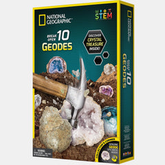 National Geographic Break Open 10 Premium Geodes Kit