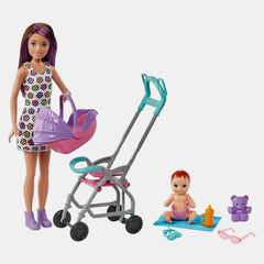Barbie Skipper Babysitters Inc. Doll & Stroller Playset
