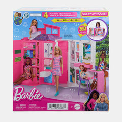 Barbie Getaway House Playset- 4 Play Areas & 11 Accessories