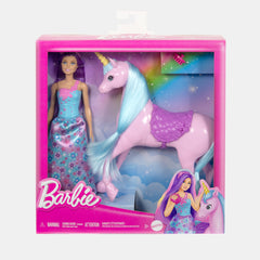 Barbie Fantasy Doll & Unicorn Toy Set