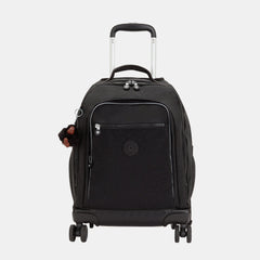 Kipling New Zea Large Wheeled Backpack with Laptop Compartment True Black