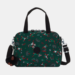 Kipling Miyo Large Lunch Bag with Trolley Sleeve Soccer Print
