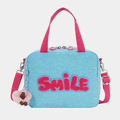 Kipling Miyo Large Lunch Bag with Trolley Sleeve Smile Blue