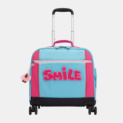 Kipling New Storia Large Wheeled Bag Smile Blue Print