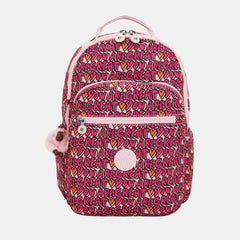 Kipling Seoul Lap Large Backpack with Laptop Compartment  U R Great Print