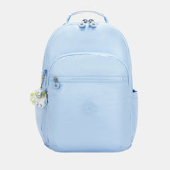 Kipling Seoul College Extra Large Backpack with Laptop Compartment Clear Sky Metallic