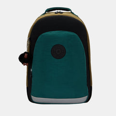 Kipling Class Room Large Backpack with Laptop Compartment Black Khaki Print