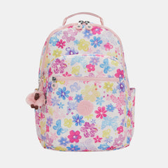 Kipling Seoul College Extra Large Backpack with Laptop Compartment Flower Stamp