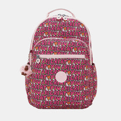 Kipling Seoul College Extra Large Backpack with Laptop Compartment U R Great Print