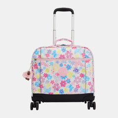Kipling New Storia Large Wheeled Bag Flower Stamp