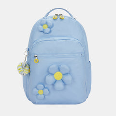 Kipling Seoul Lap Large Backpack with Laptop Compartment  Bloom Crush Metallic