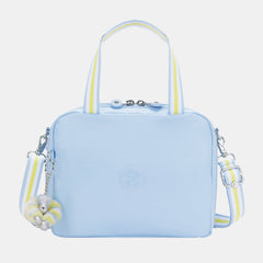 Kipling Miyo Large Lunch Bag with Trolley Sleeve Clear Sky Metallic