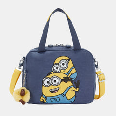 Kipling Miyo Large Lunch Bag with Trolley Sleeve Dungaree Blue (Minions Edition)
