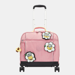 Kipling New Storia Large Wheeled Bag – Pink Daisy (Minions Edition)