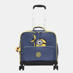 Kipling New Storia Window Large Wheeled Bag – Dungaree Blue (Minions Edition)