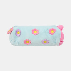 Whsmith Chasing Daisies Plush Barrel Pencil Case